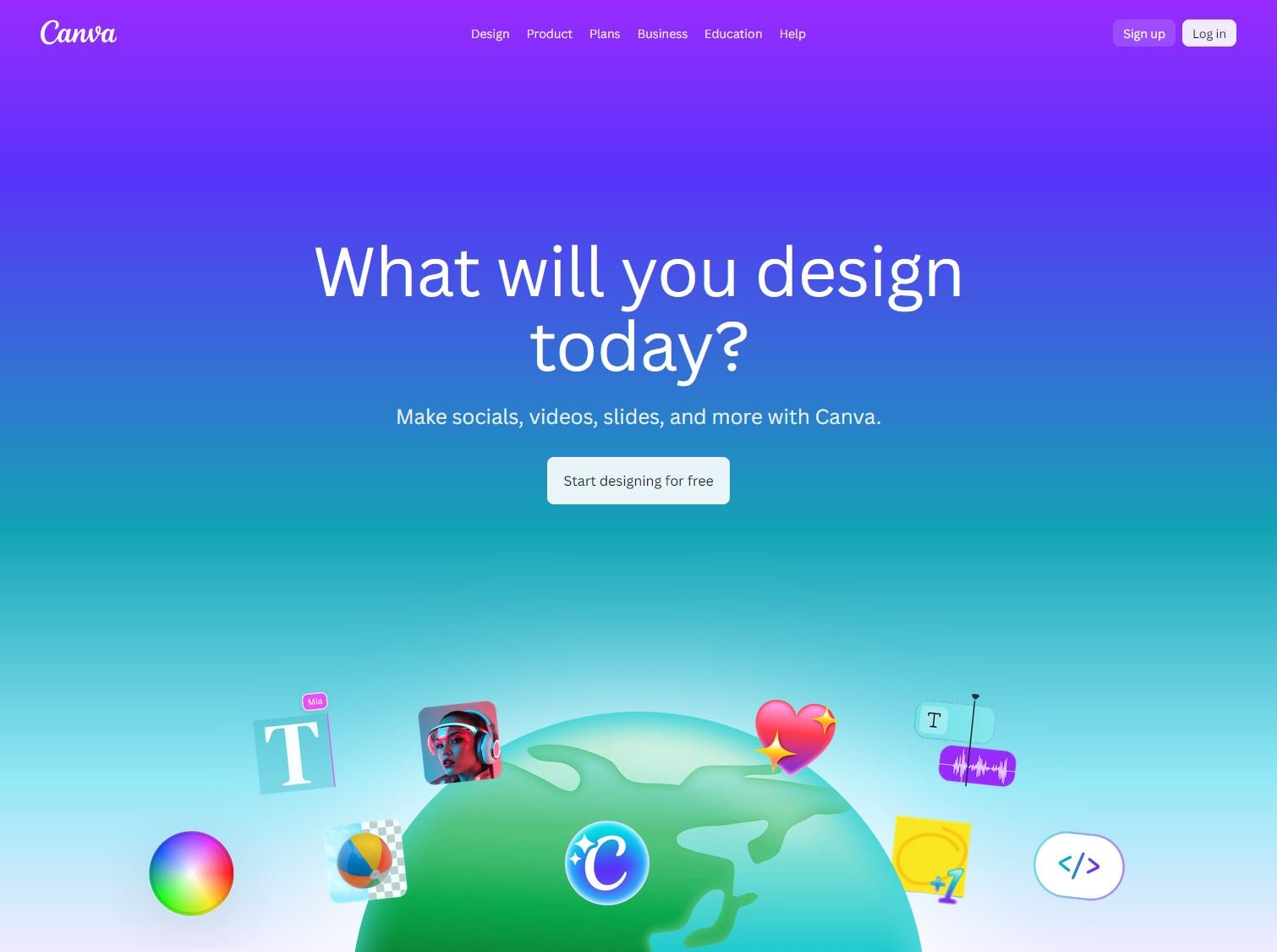 Canva Website Screenshot